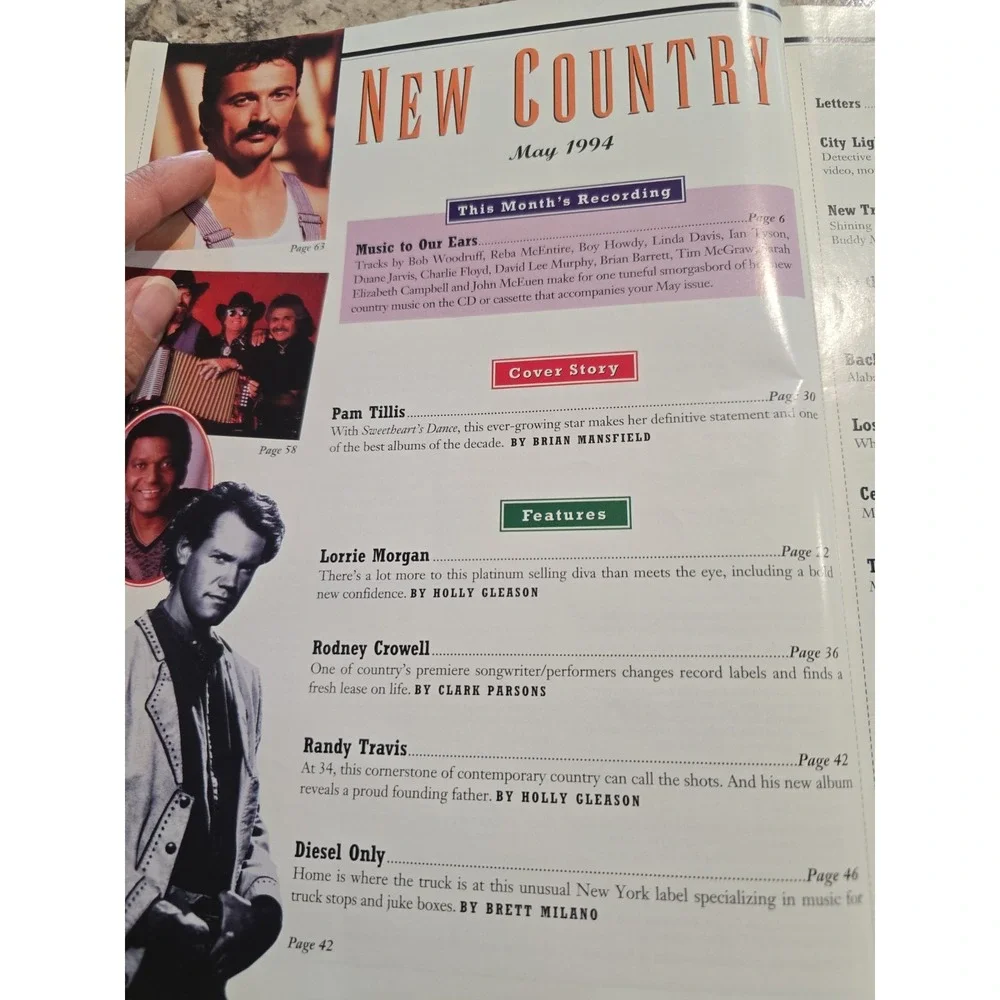 New Country Magazine May 1994 Pam Tillis Music Entertainment